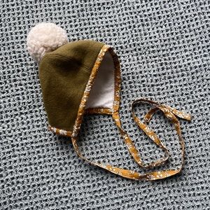Handmade Little J + Co Baby Bonnet
